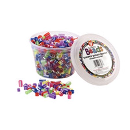 Bucket O'Beads Class Economy - 700 striped straw