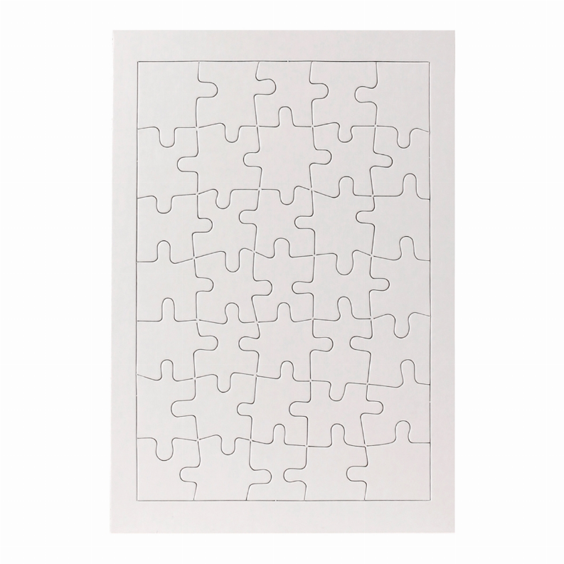 Color Your Own Puzzles - Assortment Rectangular/Frame (35 Pieces)