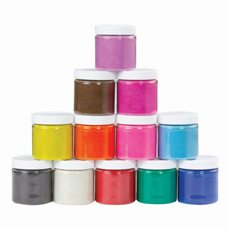 Colored Sand - 6 oz 12 Assorted colors