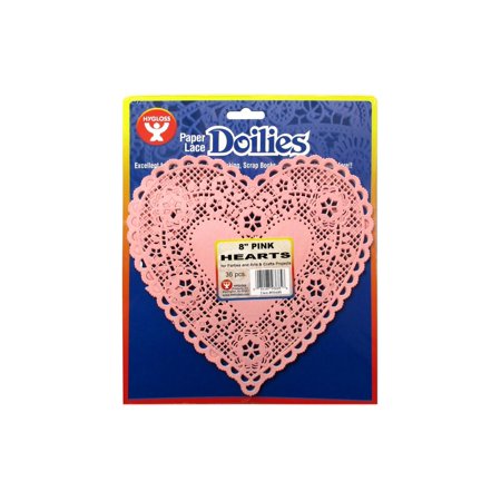 Doilies - 8inPinkHeart