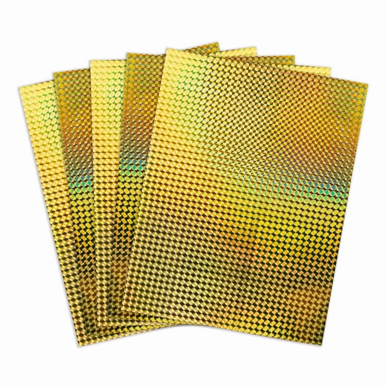 Holographic Card Stock - 8.5inx11inGoldMosaic