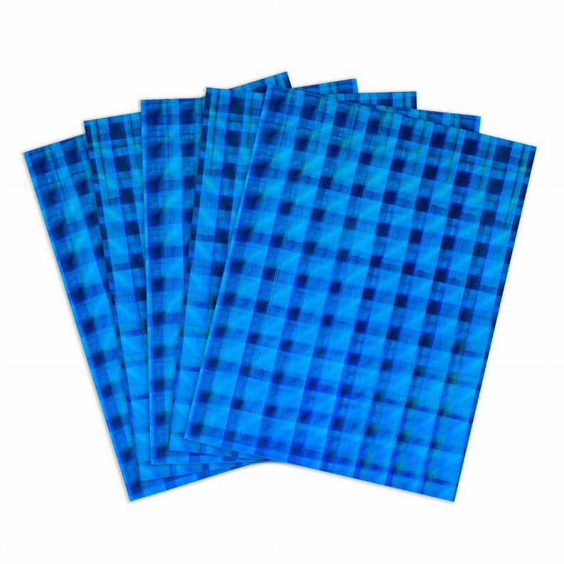 Holographic Card Stock - 8.5inx11inBluePlaid