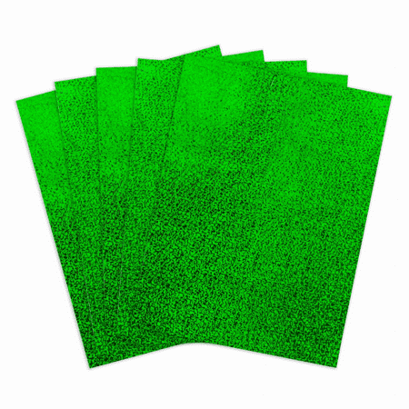 Holographic Self-Adhesive Paper - 8.5inx11in Green
