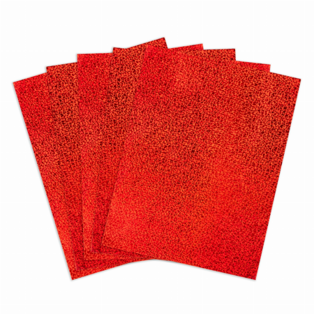 Holographic Self-Adhesive Paper - 8.5inx11in Red