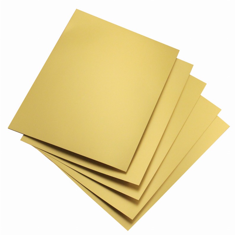 Metallic Poster Board - 8.5inx11in  Dull Gold