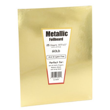 Metallic Poster Board - 8.5inx11in  Gold