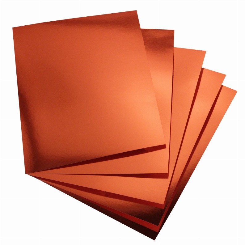 Metallic Poster Board - 8.5inx11in  Red Copper