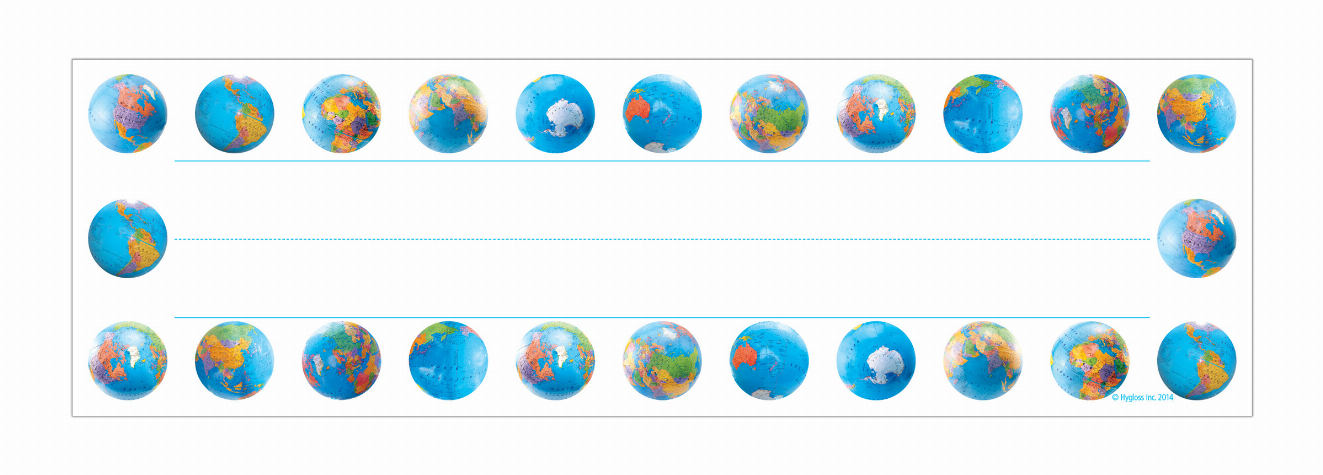 Picture Name Plates - 9.5inx2 7/8 Globes