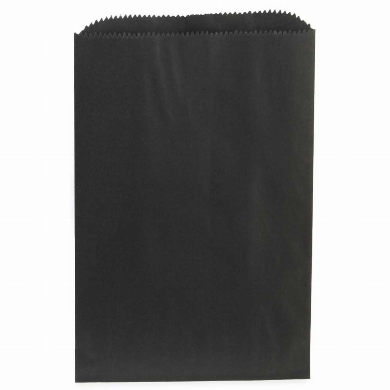 Pinch Bottom Bag - 6inx9in Black