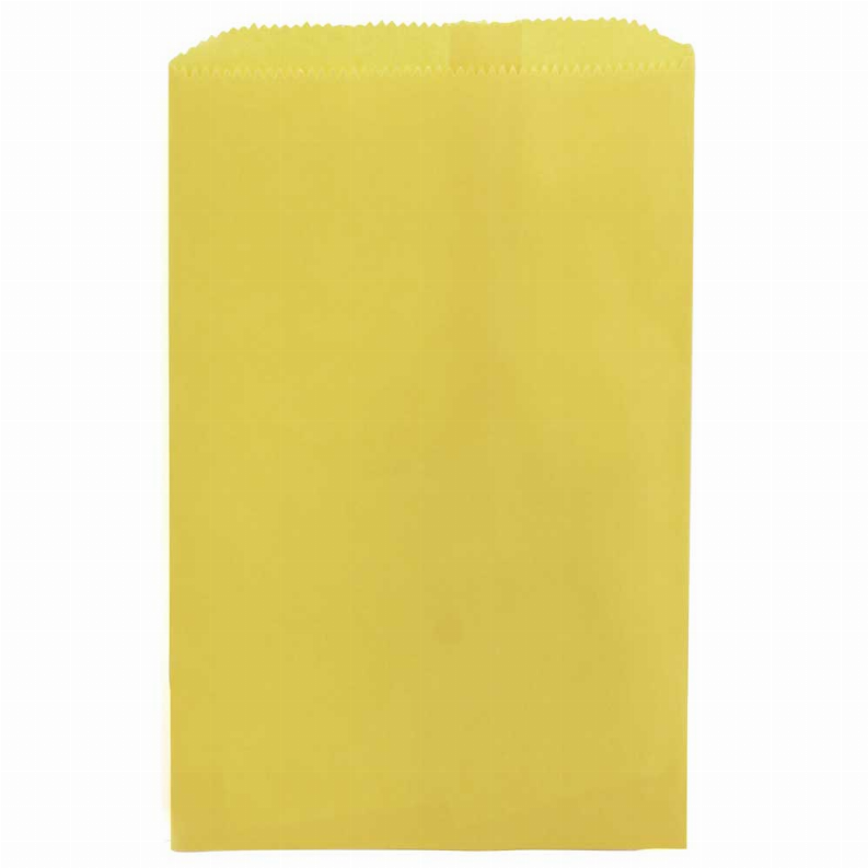 Pinch Bottom Bag - 6inx9in Yellow