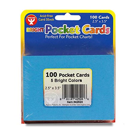 Pocket / Playing Cards - 2.5inx3.5inAssorted Colors