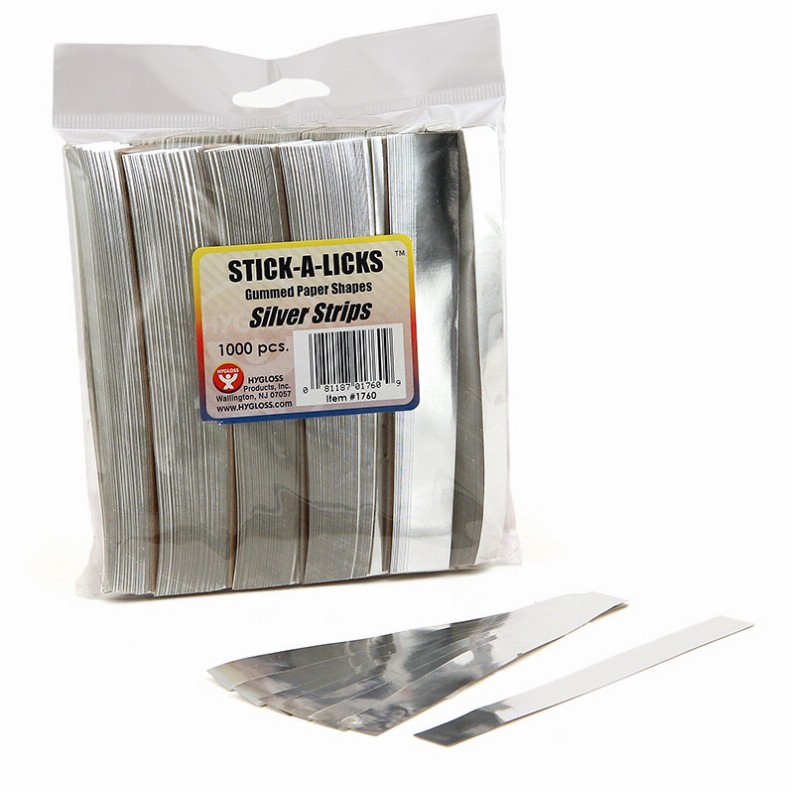Stick-A-Licks - 1/2inx5inSilver Chain Strips
