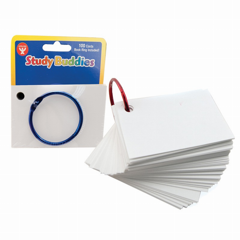 Study Buddies-Book Rings - 2inx3inUltra White