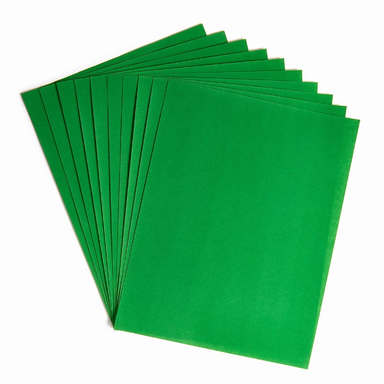 Velour Paper - 8.5inx11in Green