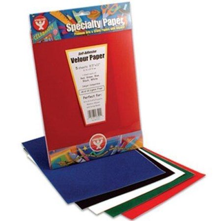 Velour Paper Self Adhesive - 8.5inx11in Red