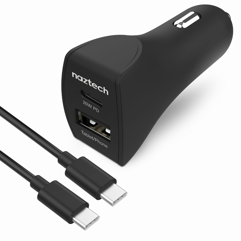  20W USB-C PD + 12W USB Car Charger