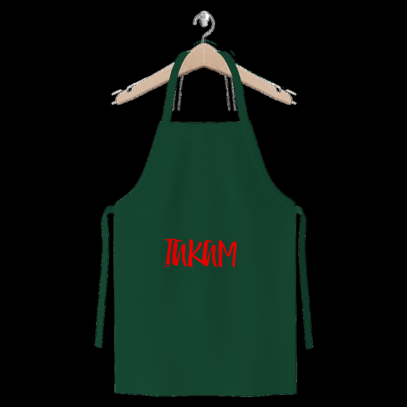 IAKAM Red Premium Jersey Apron   One Size   Dark Green