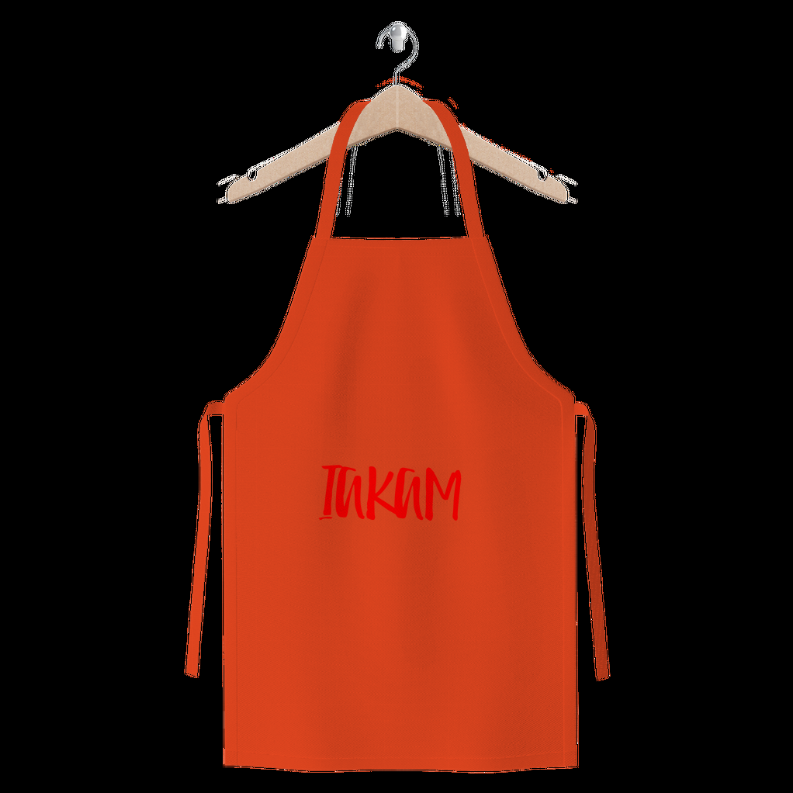 IAKAM Red Premium Jersey Apron   One Size   Orange