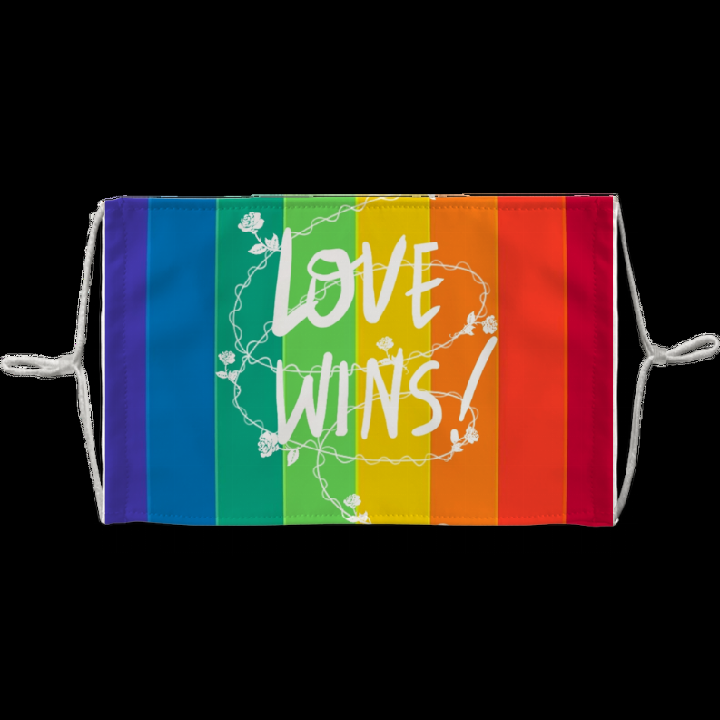 Love Wins Sublimation Face Mask