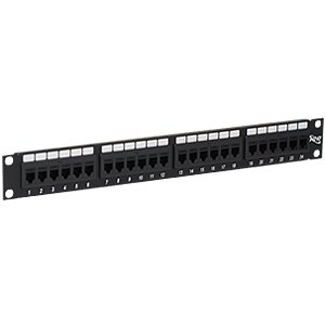 Patch Panel-Cat 6- Feed-Thru 24-P-1Rms