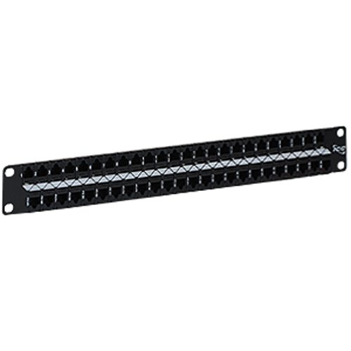 Patch Panel- Cat 6- Feedthru- 48-P- 1Rms