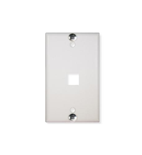 Wall Plate- Phone- Flush- 1-Port- White