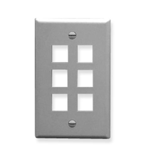 IC107F06GY - 6Port Face Gray