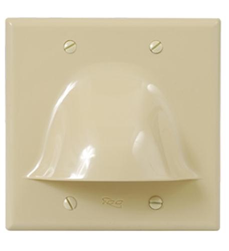 Faceplate- 2-Gang- Bulk Nose- Ivory