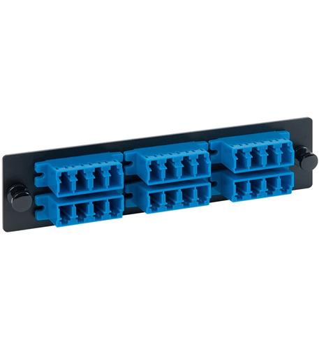 Adapter Panel- 6 Quad Lc- 24F- Blue- Sm