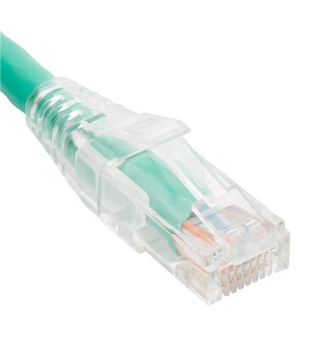 PATCH CORD CAT5e CLEAR BOOT 3' GREEN