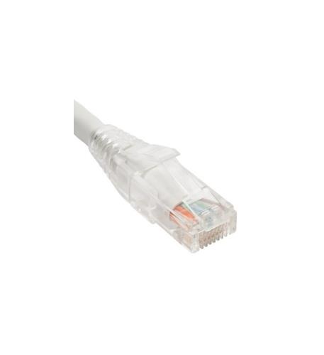 PATCH CORD CAT5e CLEAR BOOT 3' WHITE