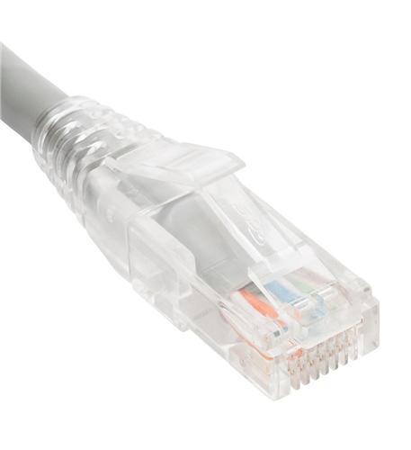 Patch Cord Cat6 Clear Boot 1' Gray