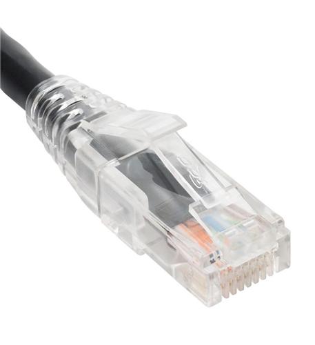 Patch Cord- Cat6- Clear Boot- 25' Black