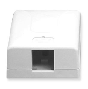 Surface Mount Box- Elite- 1-Port- White