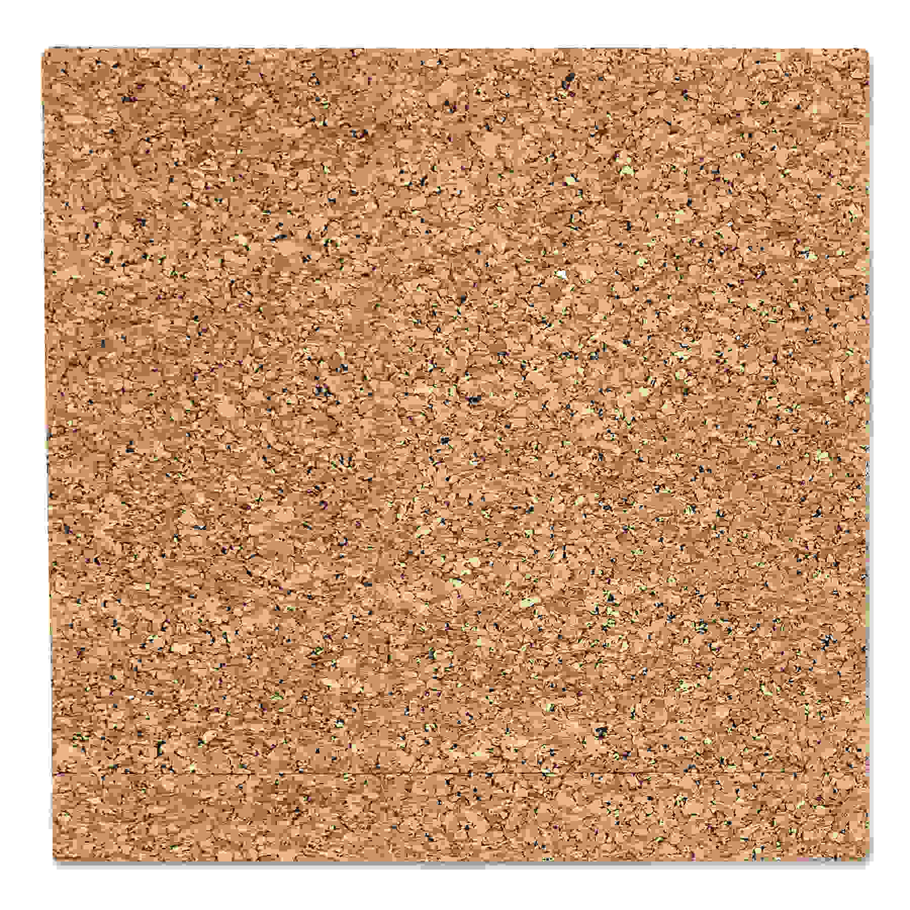 Designer Cork Bulletin Board, 18" x 18", Natural