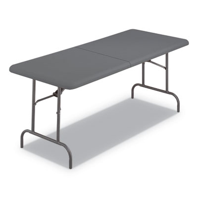 IndestrucTables Too 1200 Series Folding Table, 30w x 72d x 29h, Charcoal