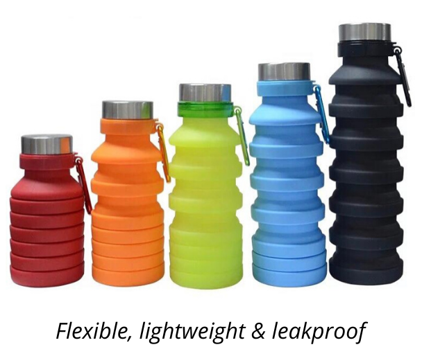 Collapsible Water Bottle - Orange