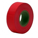 65601 150 Ft. Flourescent Red Flag Tape