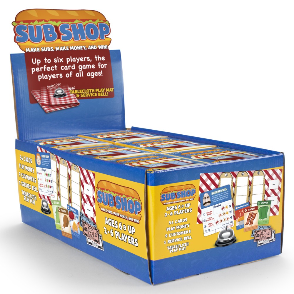 Sub Shop Case of 12 with Pop-Up Retail Display