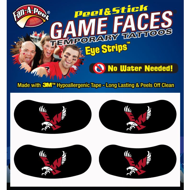 Black Eye Strips Fan-A-Peel / Gamesfaces 1.75" x .75" Eastern Washington 