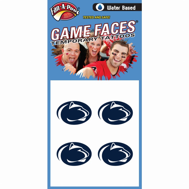 Fan-A-Peel / Gamesfaces Water Tattoos - Penn State