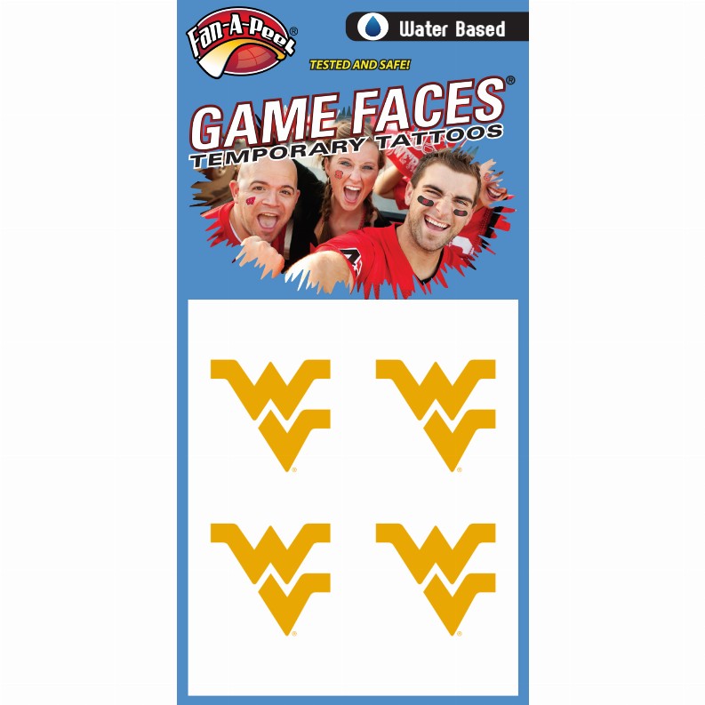 Fan-A-Peel / Gamesfaces Water Tattoos - West Virginia