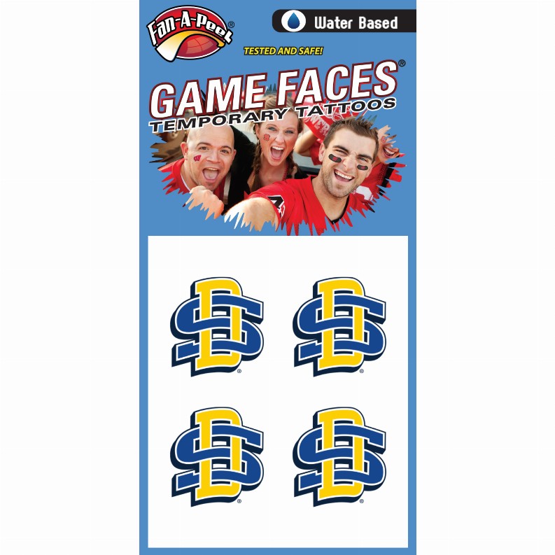 Fan-A-Peel / Gamesfaces Water Tattoos - South Dakota State