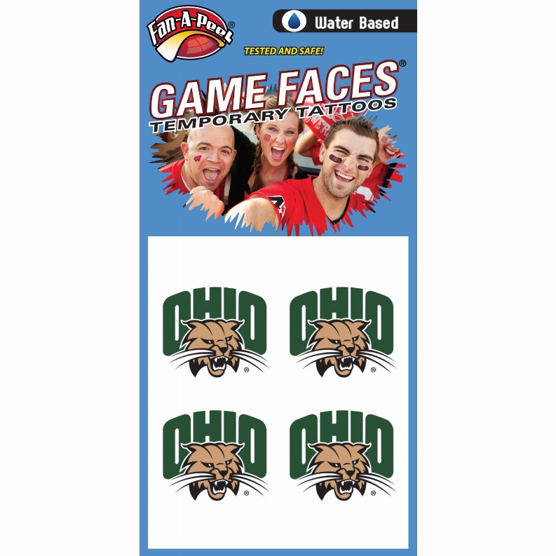 Fan-A-Peel / Gamesfaces Water Tattoos - Ohio University