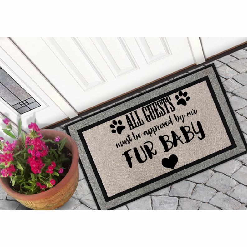 Fur Baby Pet Lover's Approval Door Mat