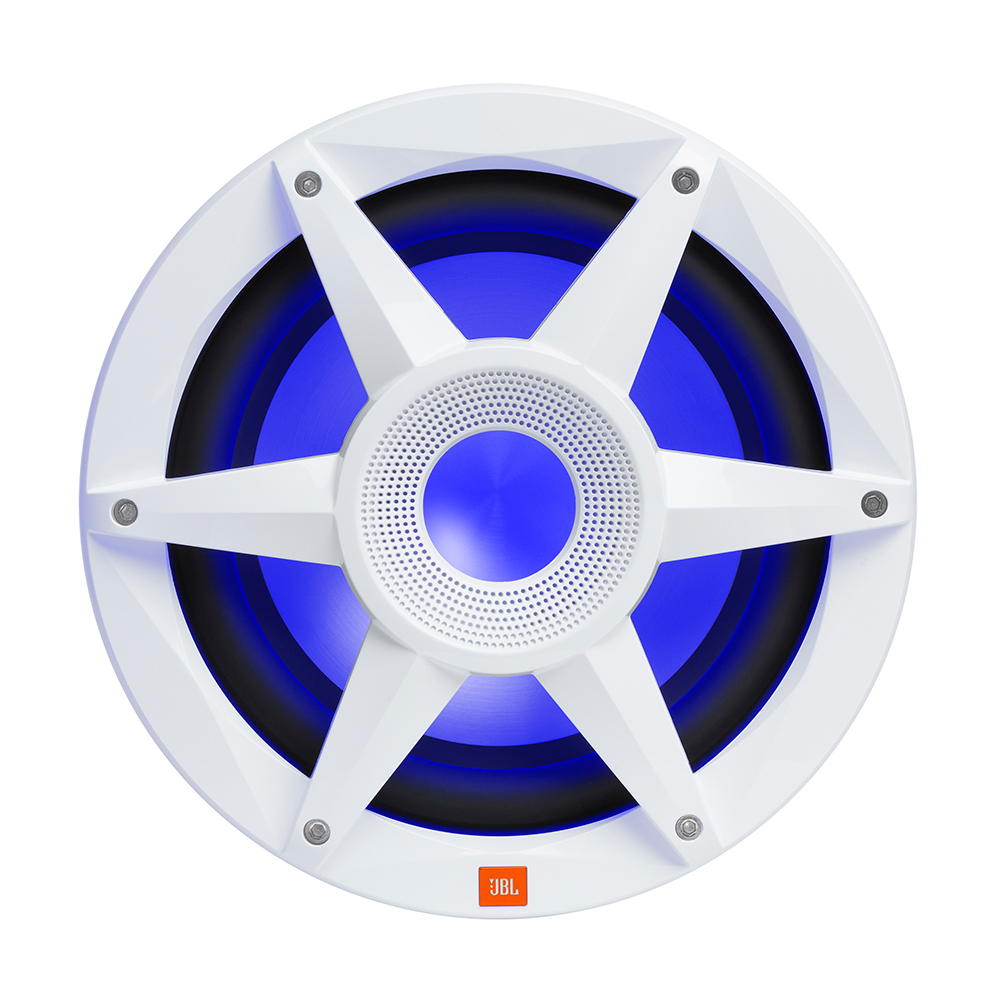 JBL 10" Marine RGB Passive Subwoofer - White Stadium Series