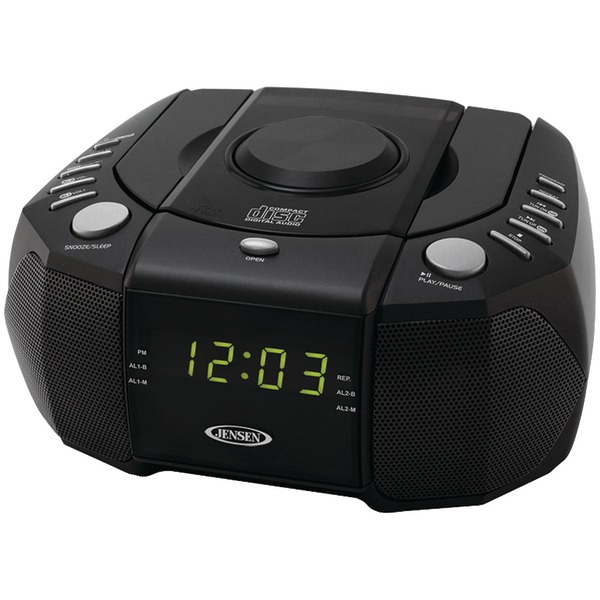 Jensen JCR310 Clock Radio Am/Fm Stereo Dual Alarm With Top
