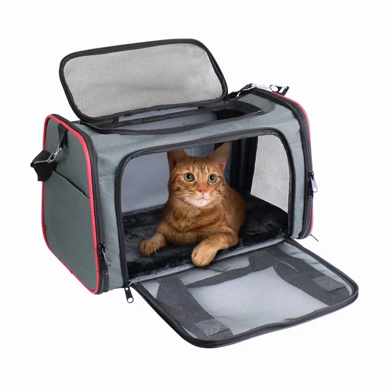 GOOPAWS Soft-Sided Kennel Pet Carrier for Small Dogs, Cats, Puppy, Airline Approved Cat Carriers Dog Carrier Collapsible, Travel