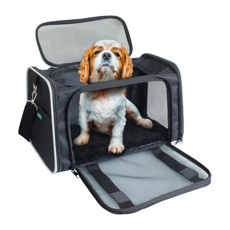 GOOPAWS Soft-Sided Kennel Pet Carrier for Small Dogs, Cats, Puppy, Airline Approved Cat Carriers Dog Carrier Collapsible, Travel