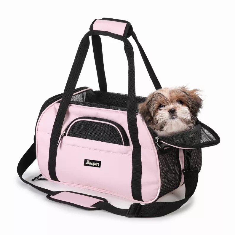 JESPET Soft-Sided Kennel Pet Carrier for Small Dogs, Cats, Puppy, Airline Approved Cat Carriers Dog Carrier Collapsible, Travel 